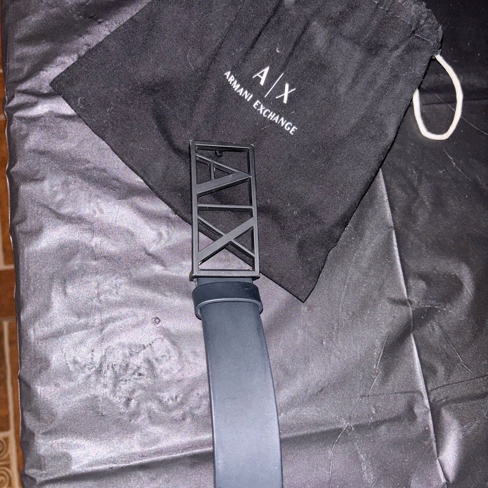 Armani Exchange Black Belt for Men